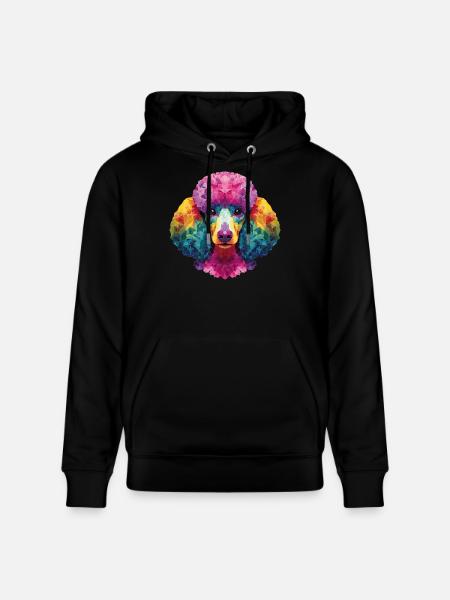 Caniche Chien - Sweat à capuche bio CRUISER Stanley/Stella Unisexe - noir