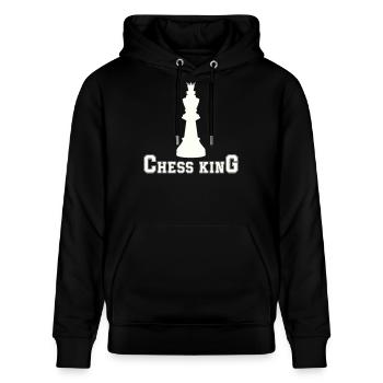 chess_king - Stanley/Stella Unisex Bio-Hoodie CRUISER  - Schwarz - Vorne - Alina (178cm) & Michal (187cm)