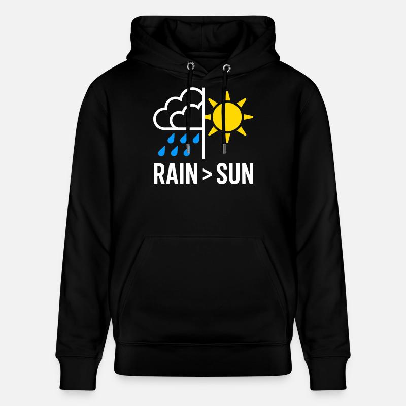 Rain Over Sun Regen - Stanley/Stella Unisex Bio-Hoodie CRUISER  - Schwarz