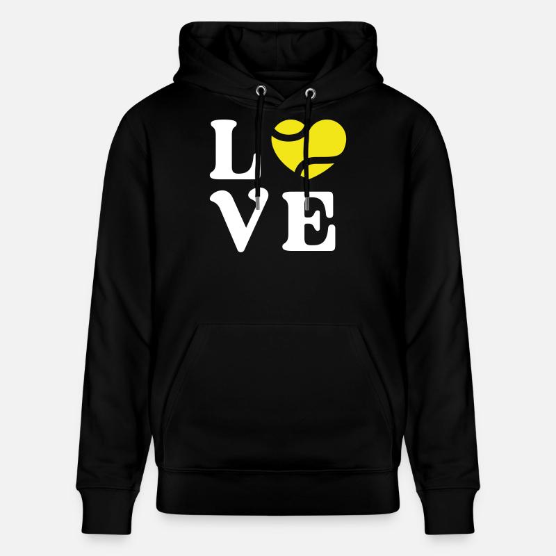 Amour du tennis - Sweat à capuche bio CRUISER Stanley/Stella Unisexe - noir