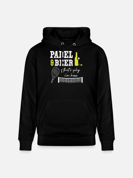 Padel_And_Beer - Sweat à capuche bio CRUISER Stanley/Stella Unisexe - noir