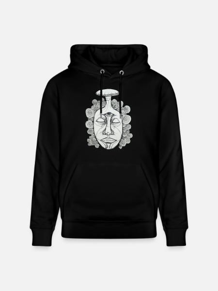 Drittes Auge - Stanley/Stella Unisex Bio-Hoodie CRUISER  - Schwarz