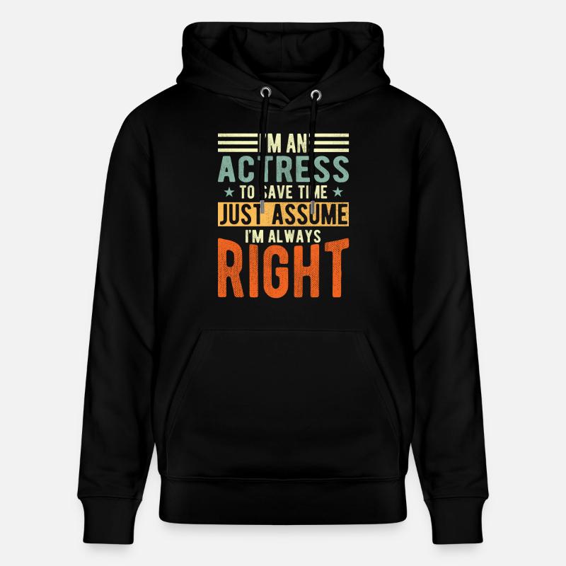 Actrice - Sweat à capuche bio CRUISER Stanley/Stella Unisexe - noir