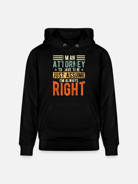 Lawyer - Stanley/Stella CRUISER Unisex Organic Hoodie - black