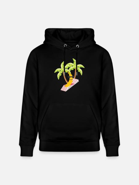 banana - Stanley/Stella CRUISER Unisex Organic Hoodie - black