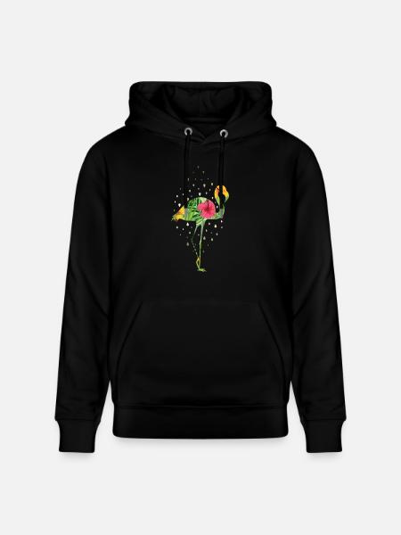 flamingo - Stanley/Stella CRUISER Unisex Organic Hoodie - black