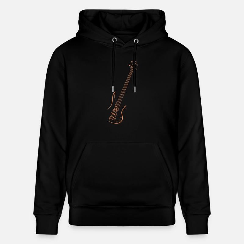 Guitare basse - Sweat à capuche bio CRUISER Stanley/Stella Unisexe - noir