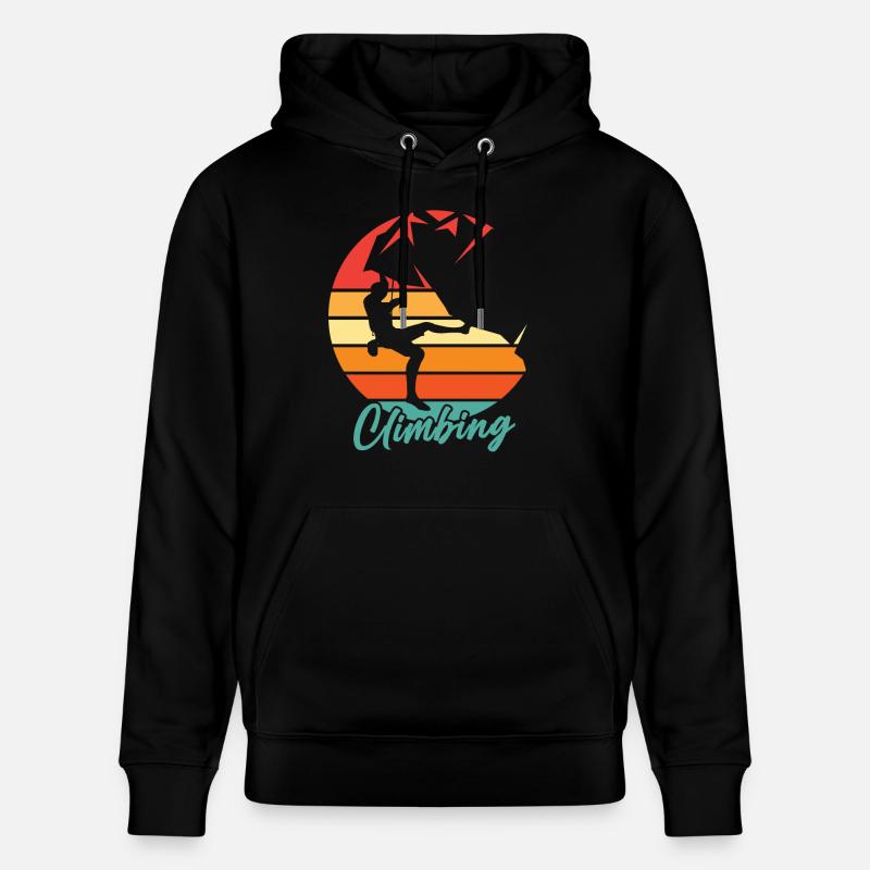 Escalade Rétro Escalade - Sweat à capuche bio CRUISER Stanley/Stella Unisexe - noir