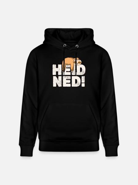 Bayrisches Faultier Hei Ned - Stanley/Stella Unisex Bio-Hoodie CRUISER  - Schwarz