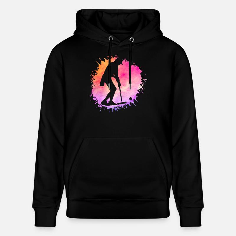 Krocket Retro - Stanley/Stella Unisex Bio-Hoodie CRUISER  - Schwarz