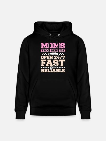 Moms taxi service - Stanley/Stella CRUISER Unisex Organic Hoodie - black