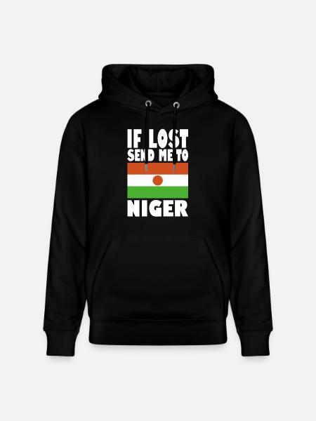 Drapeau du Niger - Sweat à capuche bio CRUISER Stanley/Stella Unisexe - noir
