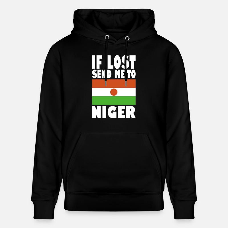 Niger Flagge Spruch - Stanley/Stella Unisex Bio-Hoodie CRUISER  - Schwarz