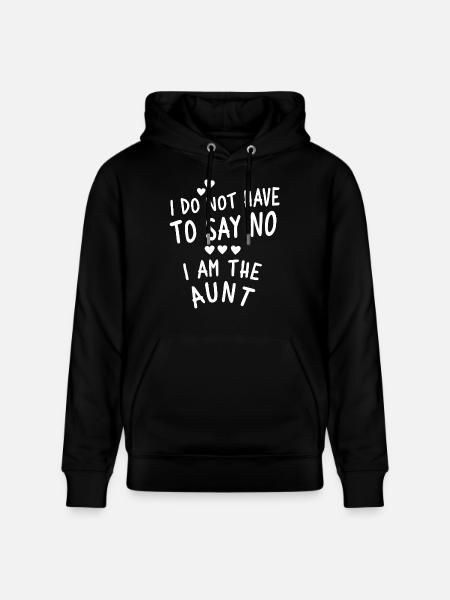 I am the Aunt - Stanley/Stella Unisex Bio-Hoodie CRUISER  - Schwarz