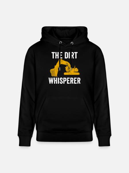 Excavator Construction Worker - Stanley/Stella CRUISER Unisex Organic Hoodie - black