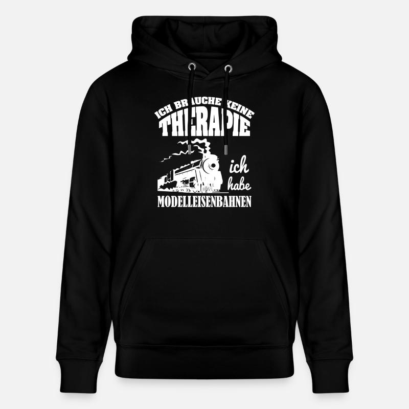 Modelleisenbahn - Stanley/Stella Unisex Bio-Hoodie CRUISER  - Schwarz