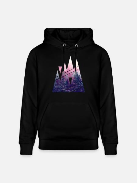 Shape of Woods - Stanley/Stella CRUISER Unisex Organic Hoodie - black