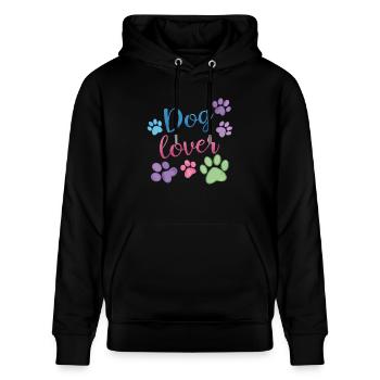 Dog Lovers - Stanley/Stella CRUISER Unisex Organic Hoodie - black - Front - Alina (178cm) & Michal (187cm)