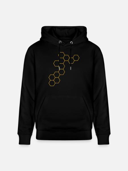 Waben - Stanley/Stella Unisex Bio-Hoodie CRUISER - Schwarz