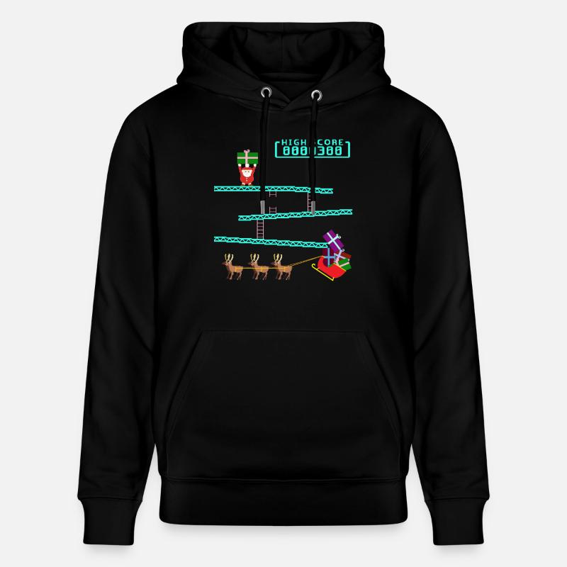 Santa Kong - Sweat à capuche bio CRUISER Stanley/Stella Unisexe - noir