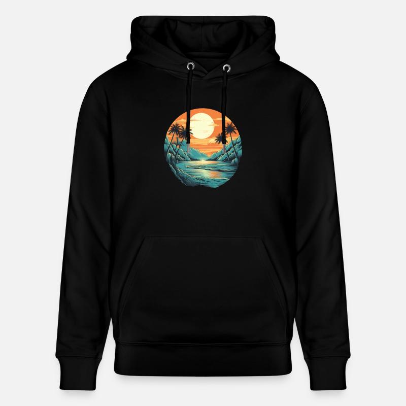 Plage - Sweat à capuche bio CRUISER Stanley/Stella Unisexe - noir