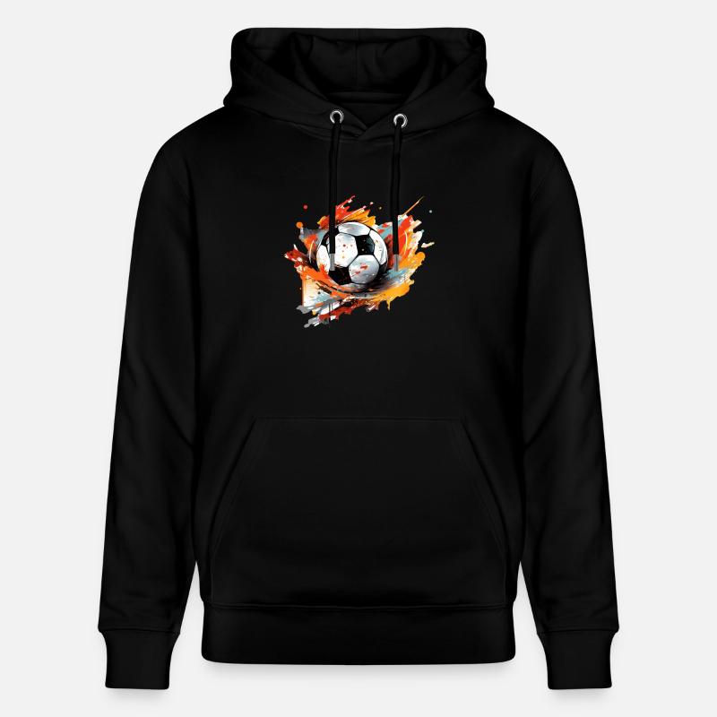 Ballon de football - Sweat à capuche bio CRUISER Stanley/Stella Unisexe - noir