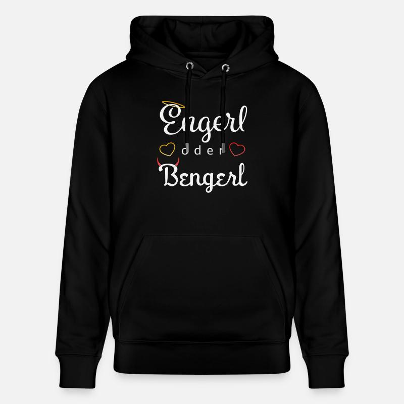 Engerl oder Bengerl - Stanley/Stella Unisex Bio-Hoodie CRUISER  - Schwarz
