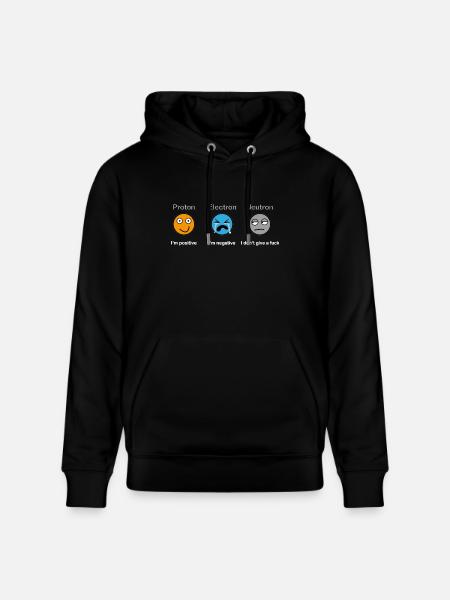Proton Electron Neutron - Stanley/Stella CRUISER Unisex Organic Hoodie - black
