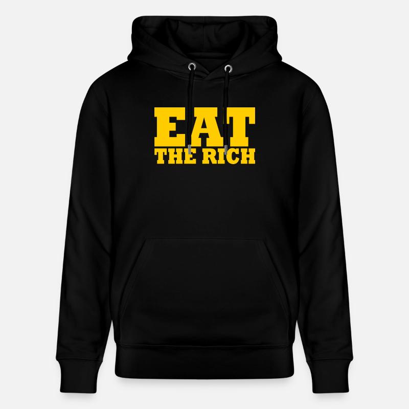 Eat the rich - Sweat à capuche bio CRUISER Stanley/Stella Unisexe - noir