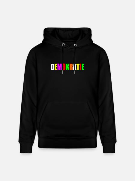 Democracy - Stanley/Stella CRUISER Unisex Organic Hoodie - black