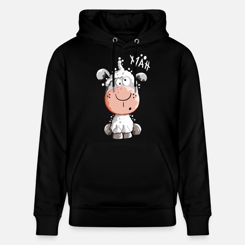 Drolliges Schaf - Schafe - Lamm - Fun - Stanley/Stella Unisex Bio-Hoodie CRUISER  - Schwarz