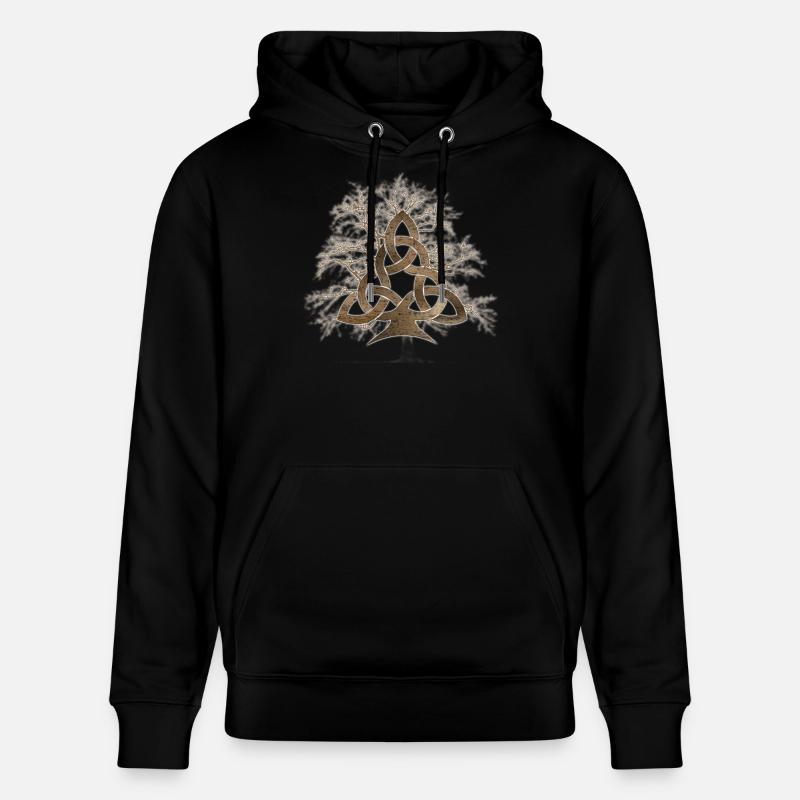 Celtic Tree of Life Knot - Sweat à capuche bio CRUISER Stanley/Stella Unisexe - noir