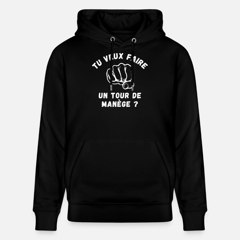 bagarre, boxe, boxeur - Sweat à capuche bio CRUISER Stanley/Stella Unisexe - noir
