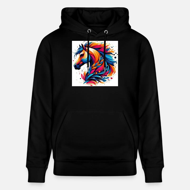 Cheval - Sweat à capuche bio CRUISER Stanley/Stella Unisexe - noir