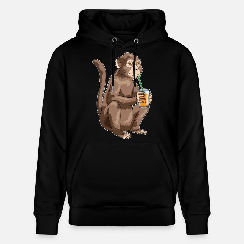 Jus de singe - Sweat à capuche bio CRUISER Stanley/Stella Unisexe - noir