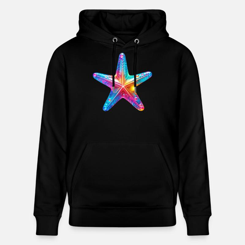 Étoile de mer - Sweat à capuche bio CRUISER Stanley/Stella Unisexe - noir