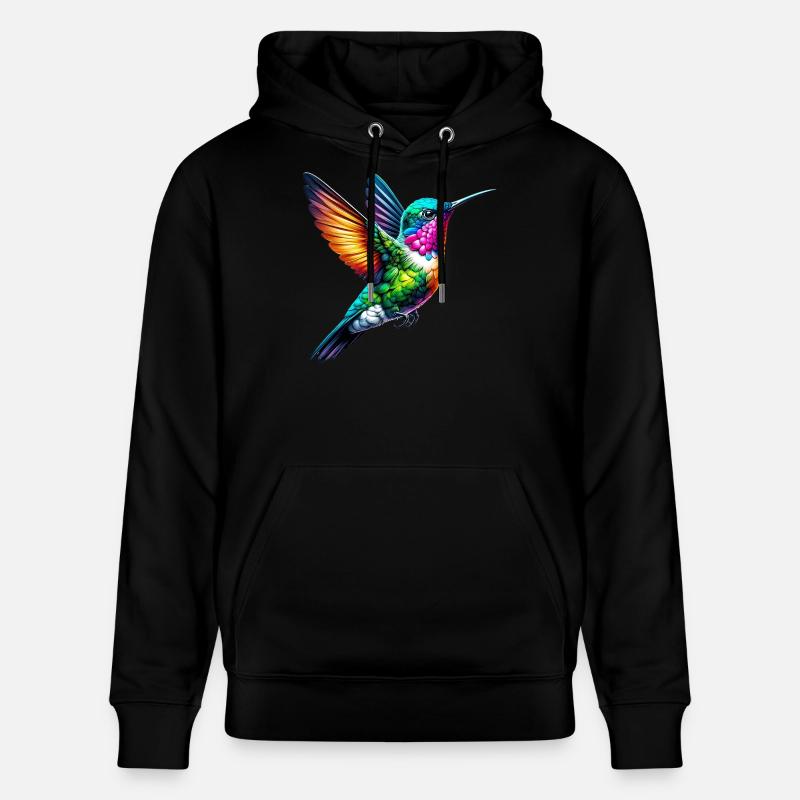 Kolibri - Stanley/Stella Unisex Bio-Hoodie CRUISER - Schwarz