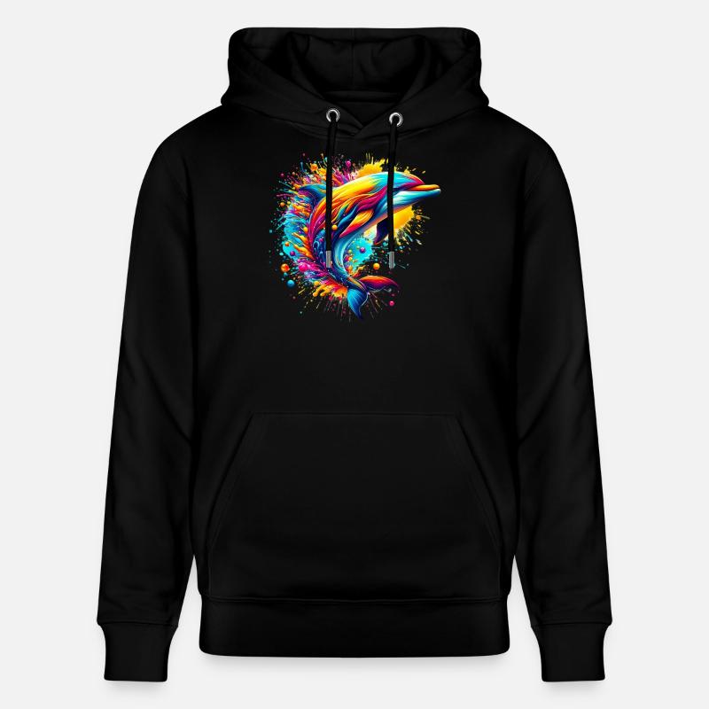 Delfin - Stanley/Stella Unisex Bio-Hoodie CRUISER  - Schwarz