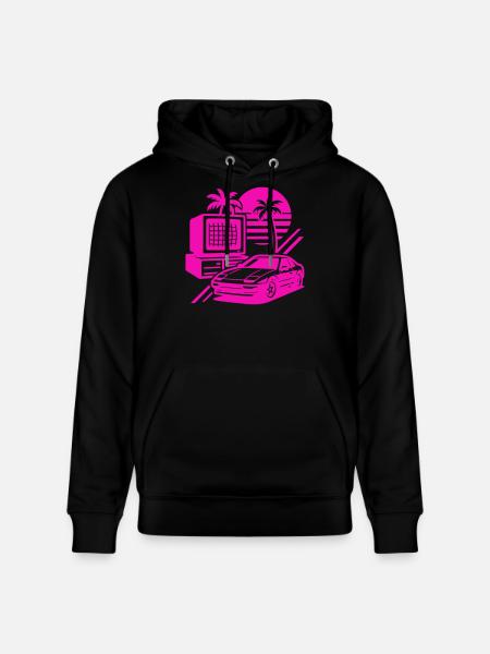 Miami Retro Pop Art - Stanley/Stella CRUISER Unisex Organic Hoodie - black