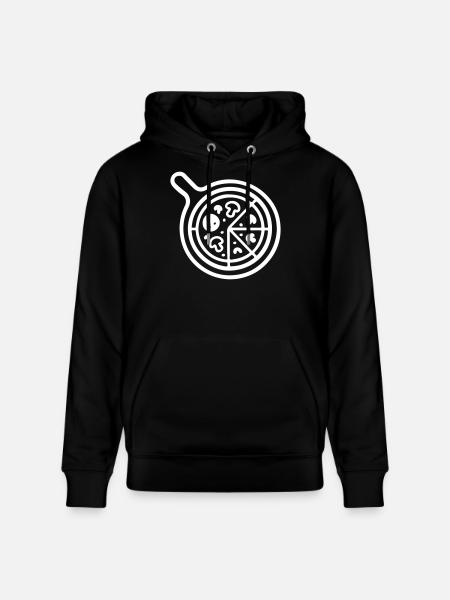 Pizza Pizzeria Icon - Stanley/Stella CRUISER Unisex Organic Hoodie - black