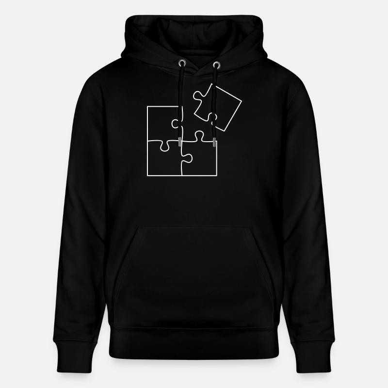 Puzzle - Sweat à capuche bio CRUISER Stanley/Stella Unisexe - noir