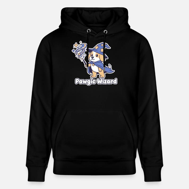 Pawagic Wizard Chien Magique - Sweat à capuche bio CRUISER Stanley/Stella Unisexe - noir