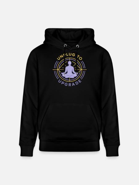 Meditation Upgrade - Stanley/Stella CRUISER Unisex Organic Hoodie - black