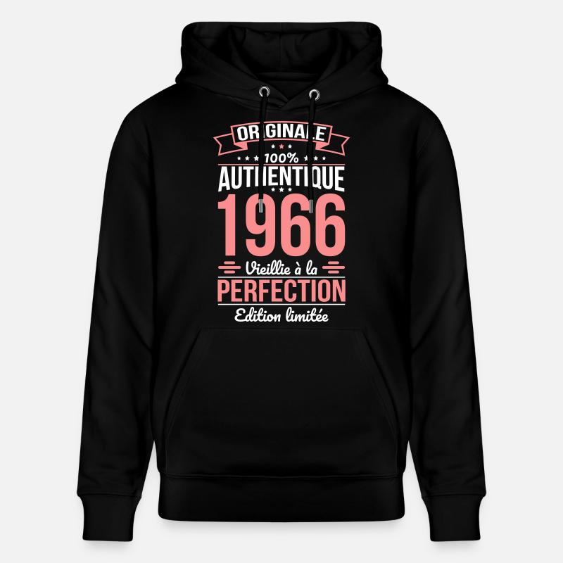 1966 – Perfekt gereift – Limitierte Auflage - Stanley/Stella Unisex Bio-Hoodie CRUISER  - Schwarz