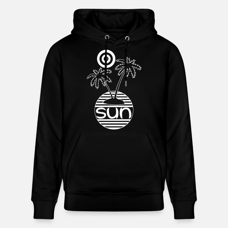 Le paradis au soleil (blanc) - Sweat à capuche bio CRUISER Stanley/Stella Unisexe - noir