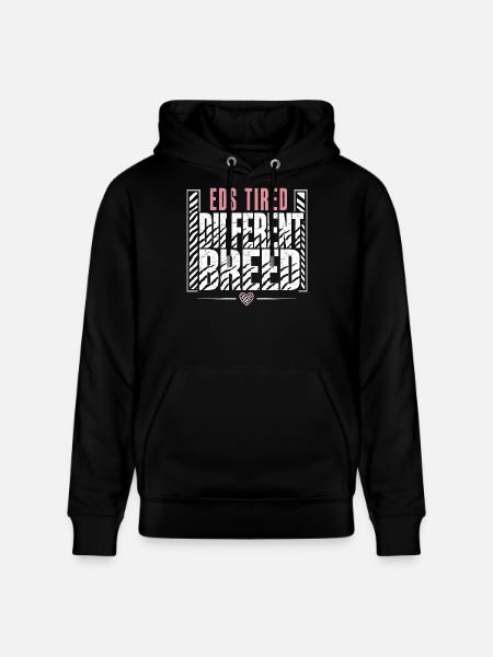Eds Consciousness Ehlers-danlos Zebra Warrior - Stanley/Stella CRUISER Unisex Organic Hoodie - black
