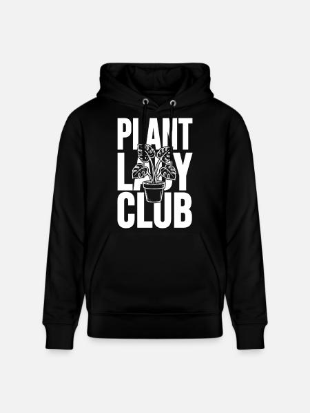 Plant Lady Club Monstera - Stanley/Stella CRUISER Unisex Organic Hoodie - black