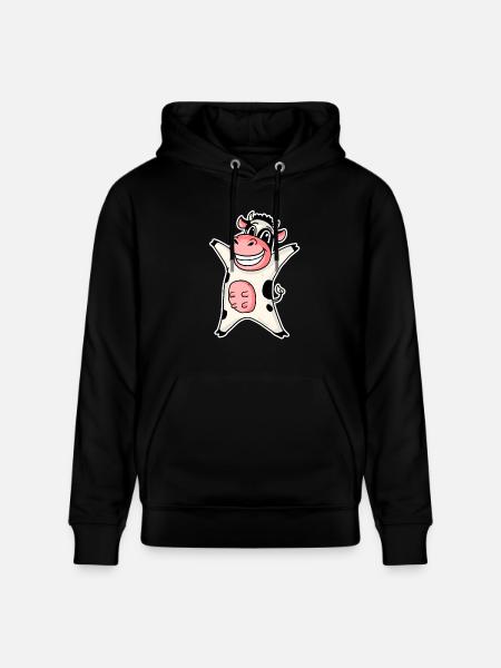 Cow - Stanley/Stella CRUISER Unisex Organic Hoodie - black