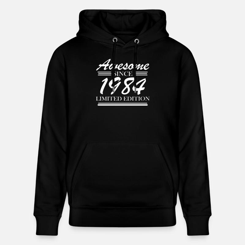 1984 - Sweat à capuche bio CRUISER Stanley/Stella Unisexe - noir