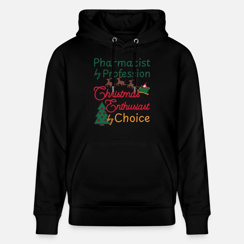 Pharmacien Noël Passionné de Noël - Sweat à capuche bio CRUISER Stanley/Stella Unisexe - noir